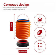 Foldable 4L Collapsible Storage Bucket for Home, Kitchen, Car & Outdoor Use
