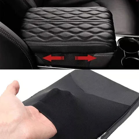 Memory Cotton Leather Car Armrest Box Pad (Universal style)