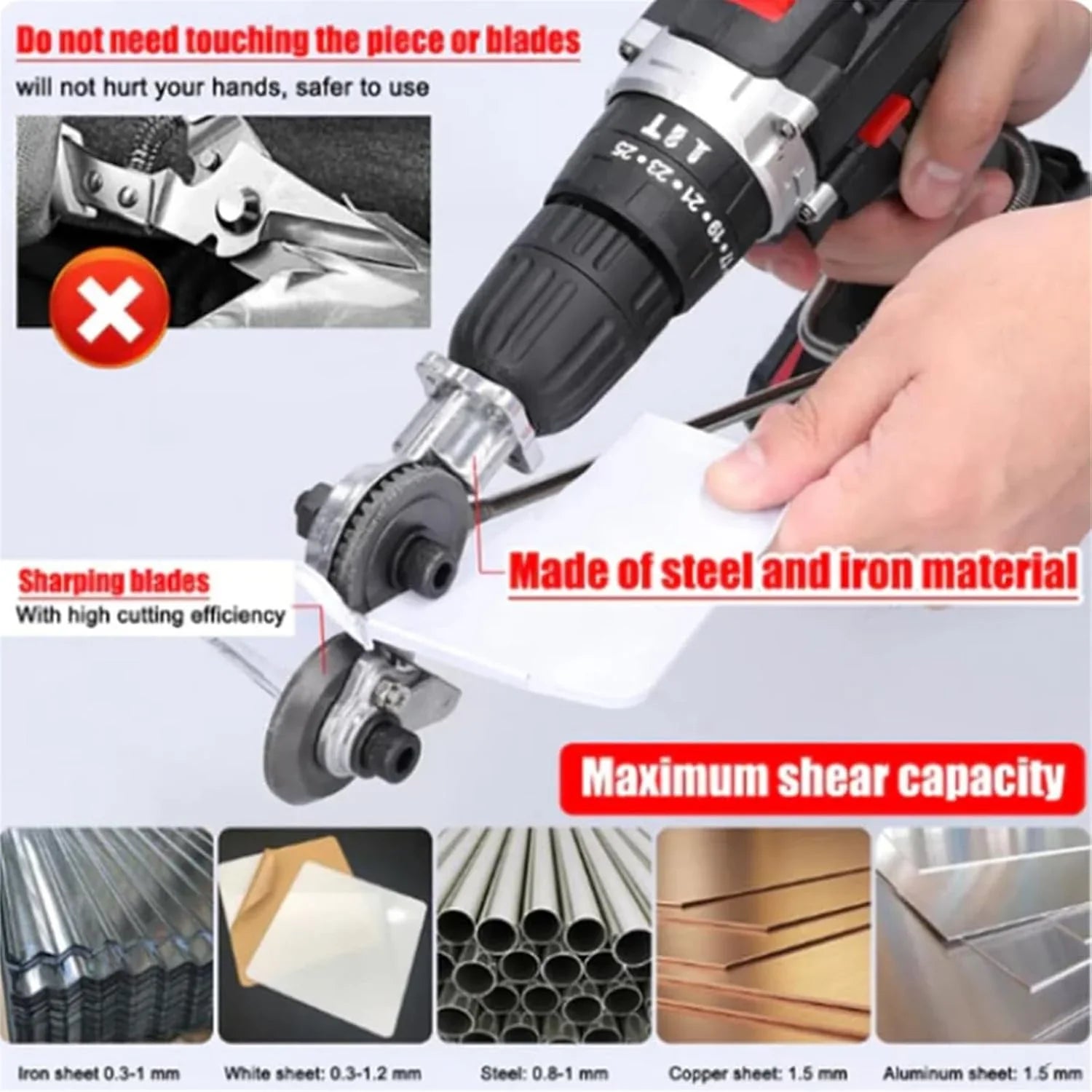 Metal Shear Drill Adapter