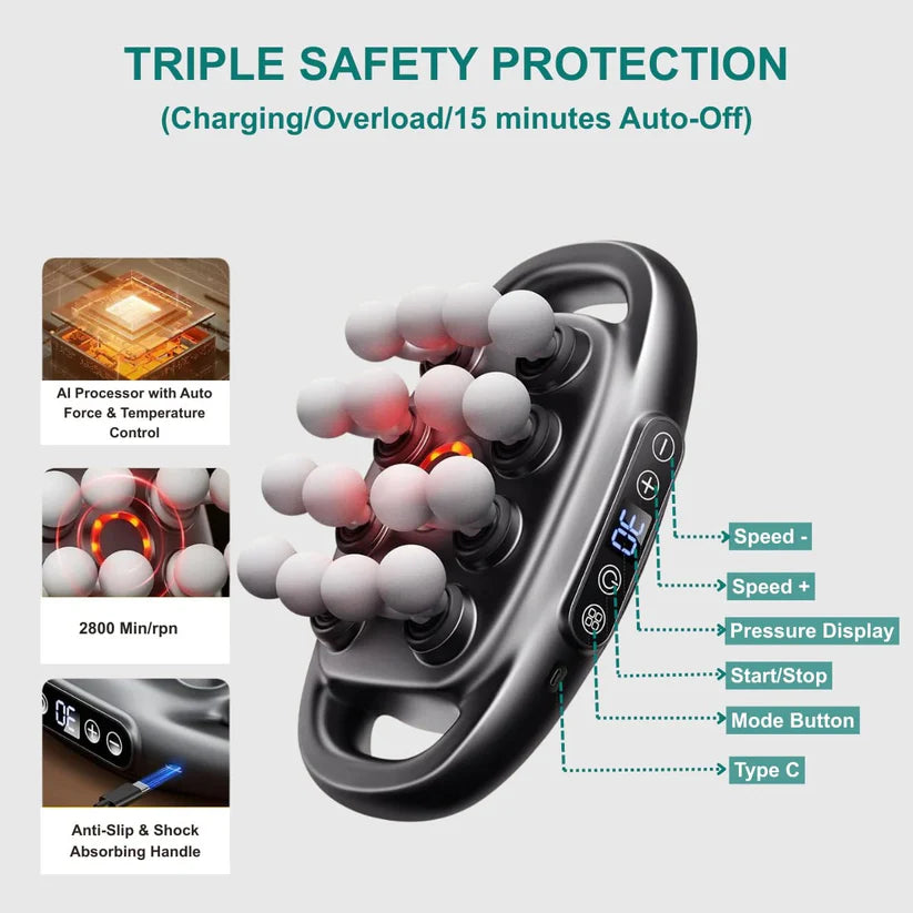 Head Deep Tissue Massager – Deep Relaxation & Muscle Recovery