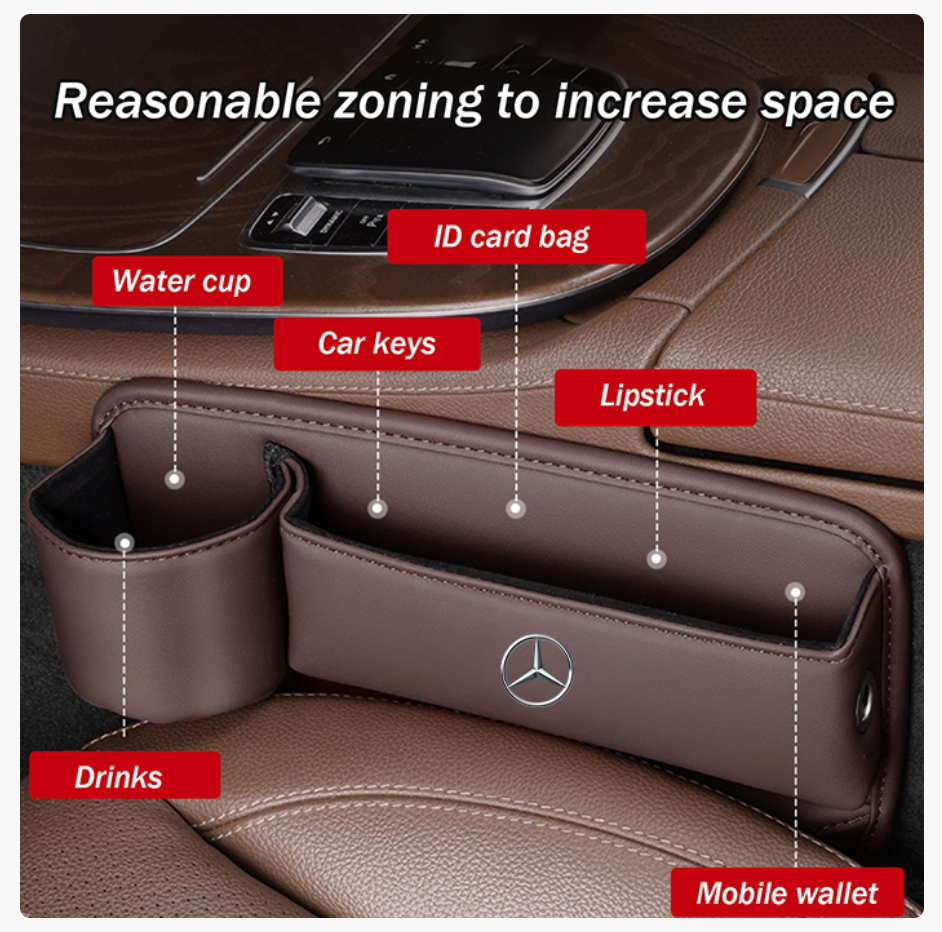 🔥HOT SALE 50% OFF 💖Car Leather Cup Holder Gap Bag